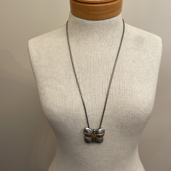 Chico’s Two-tone Butterfly Necklace - Picture 5 of 16